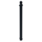Dekorativ puller | Serie 484B | � 82 mm | fastmonteret, til indst�bning i beton med jordanker, total l�ngde ca. 1300 mm | uden l�s | med 2 �jer